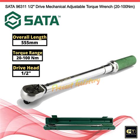 Sata Dr Mechanical Adjustable Torque Wrench Nm