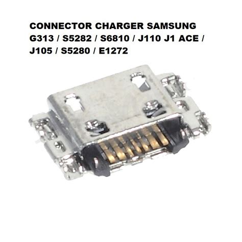 Jual KONEKTOR CHARGER SAMSUNG G313 S5282 S6810 J110 J1 ACE CONECTOR CAS