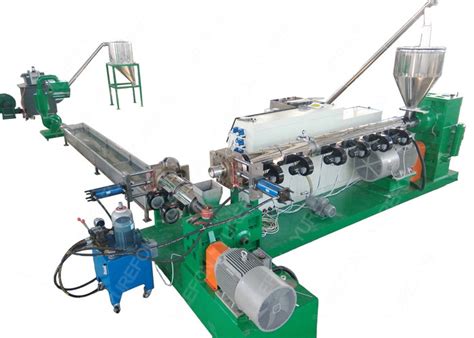 Recycled PP PE Rigid Flakes Pelletizing Recycling Machine Pelletizing