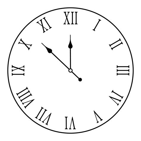 Clock Face Roman Numerals