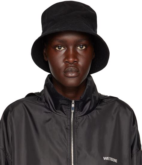 Engineered Garments Chapeau bob noir à rebord matelassé SSENSE France