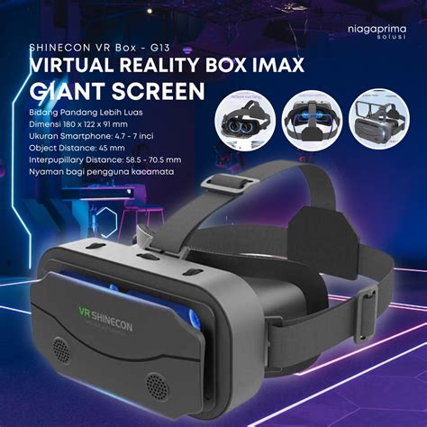 Jual Shinecon G13 VR Box Kacamata Virtual Reality 3D Glasses Imax Giant