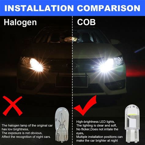 Cob Light Bulbs T Led W W Car Interior X X Mm Dome Reading Map