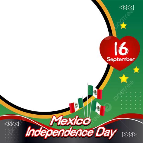 Twibbon México Día De La Independencia Transparente Vector Png Marcos