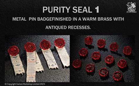 Starforged Warhammer 40k Authorized Purity Seals