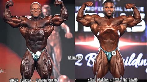 Shaun Clarida VS Keone Pearson Physique Comparison Shaunclarida