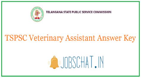 TSPSC Veterinary Assistant Answer Key 2020 Released