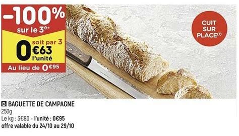 Promo Baguette De Campagne Chez Leader Price ICatalogue Fr