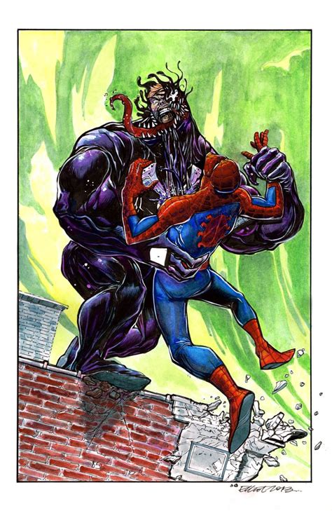 Spider Man Vs Venom Elliot Fernandez Venom Comics Marvel Comics