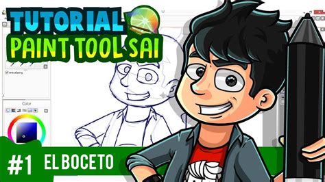 Tutorial Paint Tool Sai Illustrator El Boceto Parte Youtube