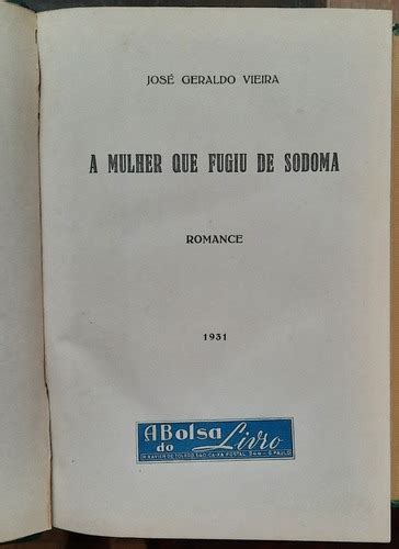 Mulher Que Fugiu De Sodoma Edi O O Buquineiro