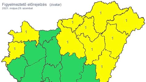 Felhőszakadás jégeső miatt adott ki figyelmeztetést a meteorológiai