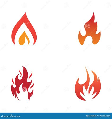 Blazing Fire Embers Fireball Logo And Symbol Vector Image With