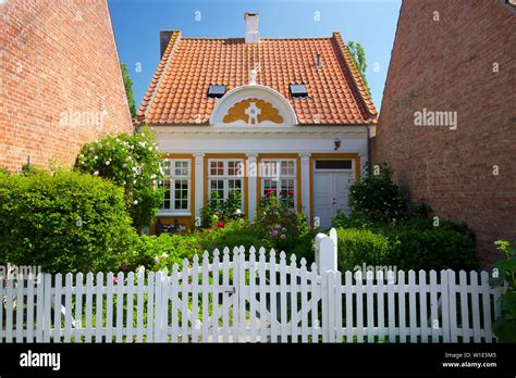 Traditional buildings, Aeroskobing, Aero, Denmark Stock Photo - Alamy