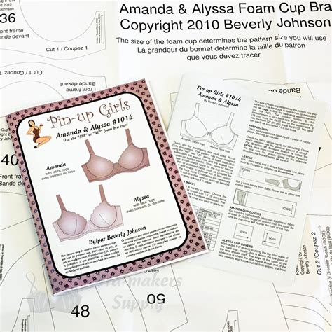 T Shirt Foam Cup Bra Pattern Bra Makers Supply