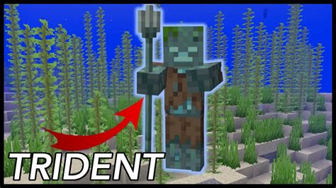 How To Get A Trident In Minecraft Youtube