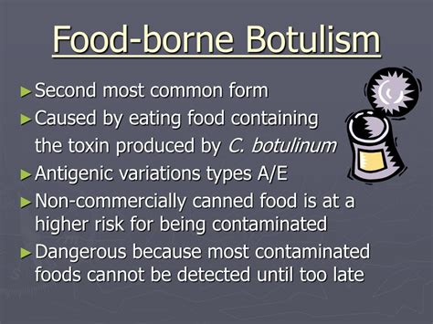 Ppt Clostridium Botulinum And Botulism Powerpoint Presentation Free