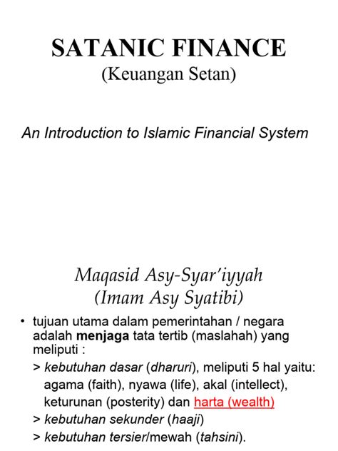 satanic finance