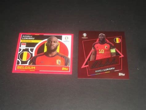 TOPPS UEFA EURO 2024 Germany Swiss Edition Romelu Lukaku Signature Bel