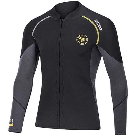 Wetsuit Top Men And Women S Mm Neoprene Wetsuits Jacket Front Zipper