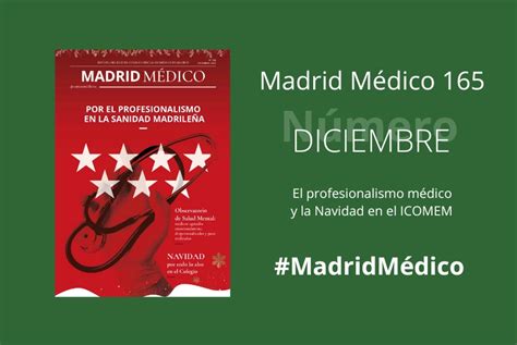 ICOMEM on Twitter Disponible la revista MadridMédico de DICIEMBRE