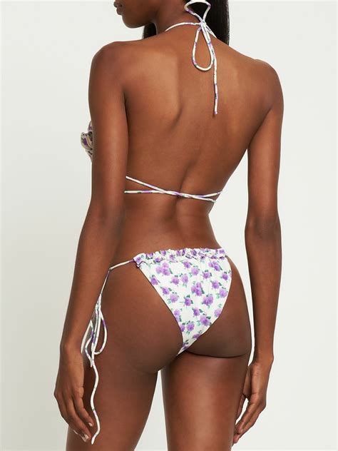 Magda Butrym Printed Side Tie Bikini Bottom Magda Butrym