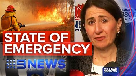 State Of Emergency Declared In Nsw Nine News Australia Youtube