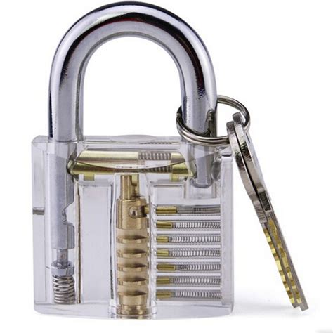 Transparent Visible Pick Cutaway Practice Padlock Grandado