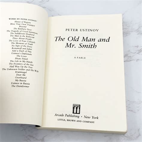 The Old Man and Mr. Smith: A Fable by Peter Ustinov [FIRST EDITION PAP