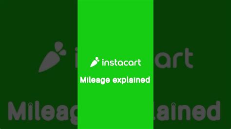 How To Track Mileage On Instacart Youtube