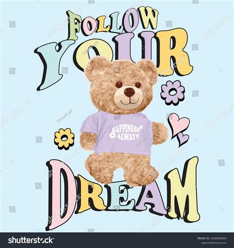 Bear Doll Slogan Photo Image Royalty Free Stock Photos Stock Images