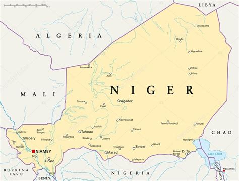 Mapa Político De Niger 2023