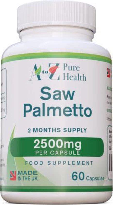 Saw Palmetto 2500mg 60 Capsules Bol