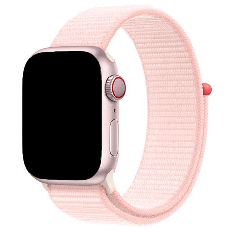 Bracelet Boucle Sport En Nylon Apple Watch Rose P Le