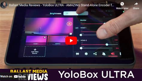 YoloBox ULTRA AMAZING Stand Alone Encoder For Live Streaming