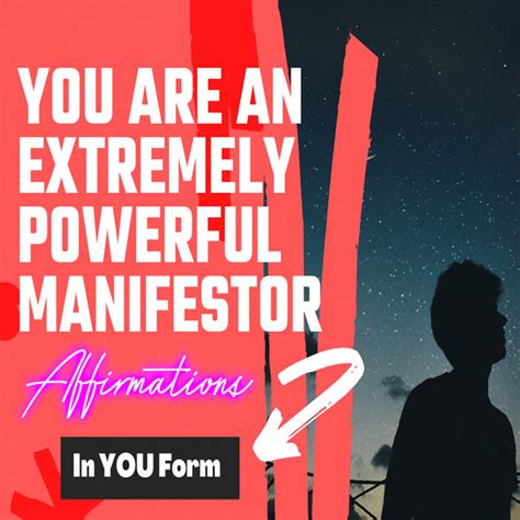 You Are An Extremely Powerful Manifestor Super Charged Affirmations Rockstar Affirmations