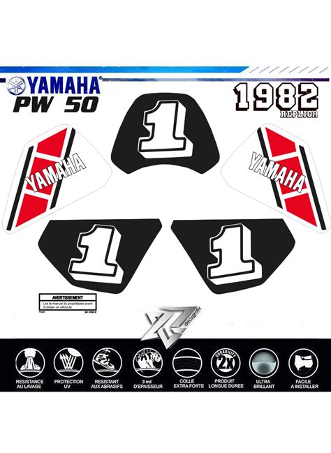 Kit déco PW 50 1982 YAMAHA REPLICA decografix