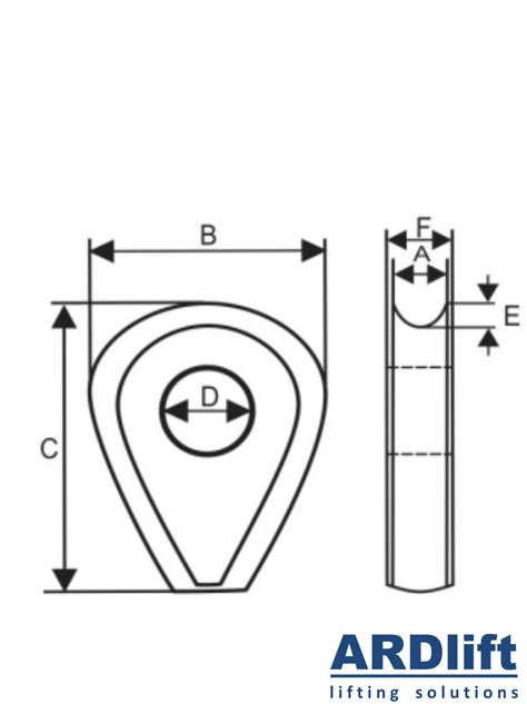 Solid Thimble Din 3091 Ariadna Invest Ropes Chains Meshes Wire