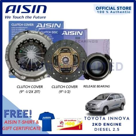 AISIN Clutch Kit Clutch Disc Clutch Cover Release Bearing For