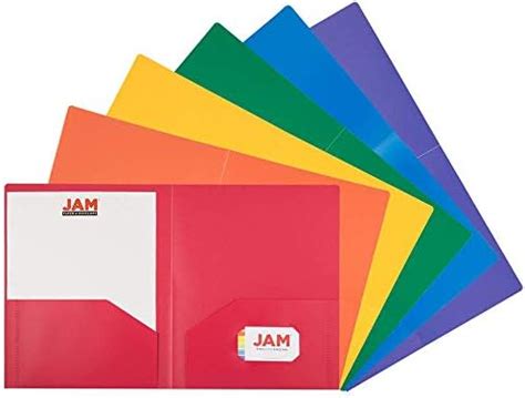 Amazon JAM PAPER Legal Size Heavy Duty Plastic 2 Pocket