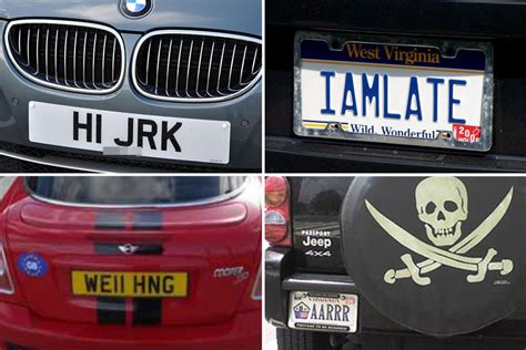 These hilarious - and VERY rude - licence plates will drive you to ...