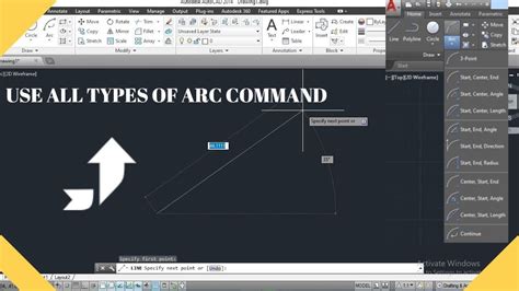 Autocad Arc Command Tutorial Complete Autocad Tutorial For Beginner