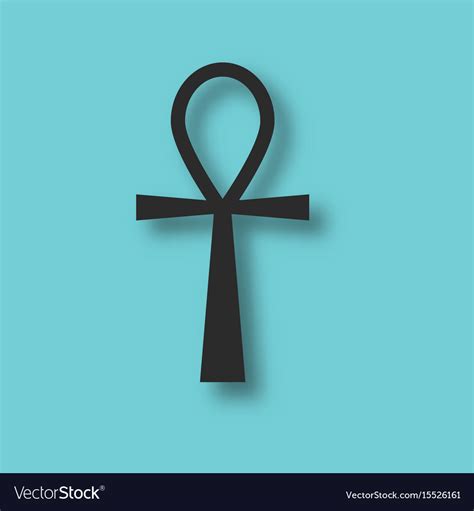 Ankh ancient egypt symbol Royalty Free Vector Image