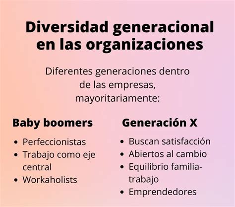 Diversidad Generacional En Las Organizaciones Want Prevenci N