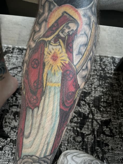 My Friends Santisima Muerte Tattoo 🙏🏼🖤💀 Rsantamuerte