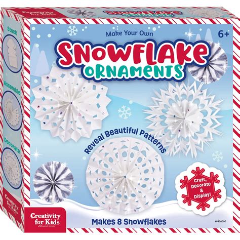 Creativity For Kids Make Your Own Snowflake Ornaments - Tumbleweed Toys