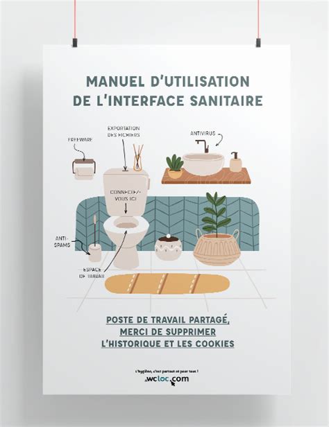 Affiches Hygiène WC à imprimer gratuitement