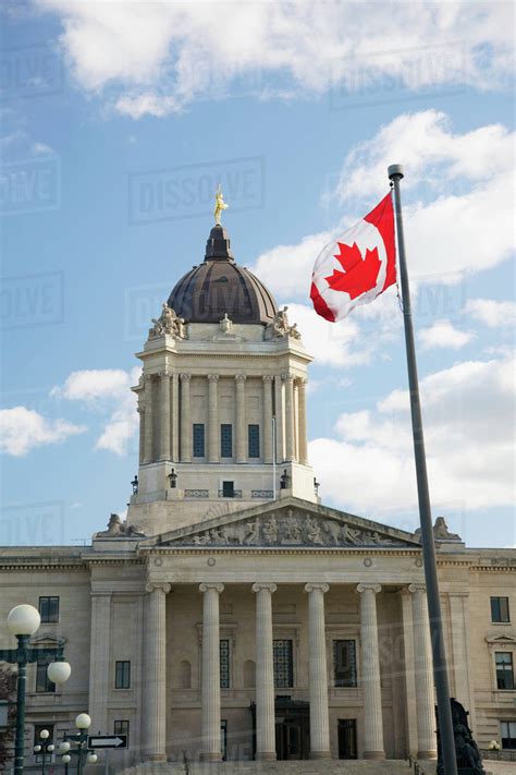 Manitoba Legislative Buildings Winnipeg Manitoba Canada Stock Photo