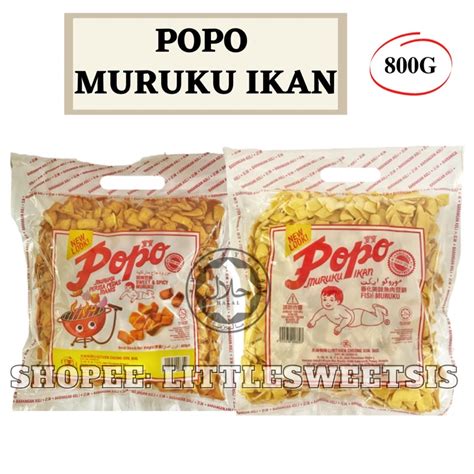 800G POPO MURUKU IKAN ORIGINAL SWEET AND SPICY 天祥宝宝鱼肉豆饼 Shopee