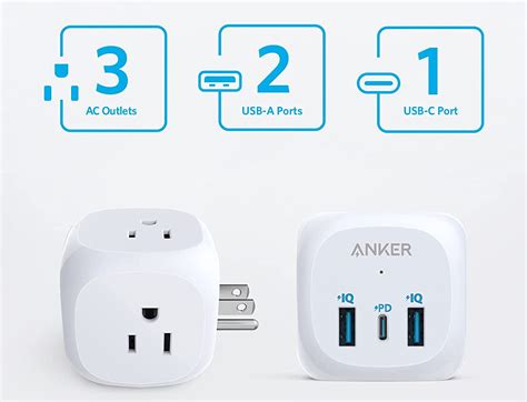 Deal Save 9 On Ankers 321 Usb C Outlet Extender On Amazon